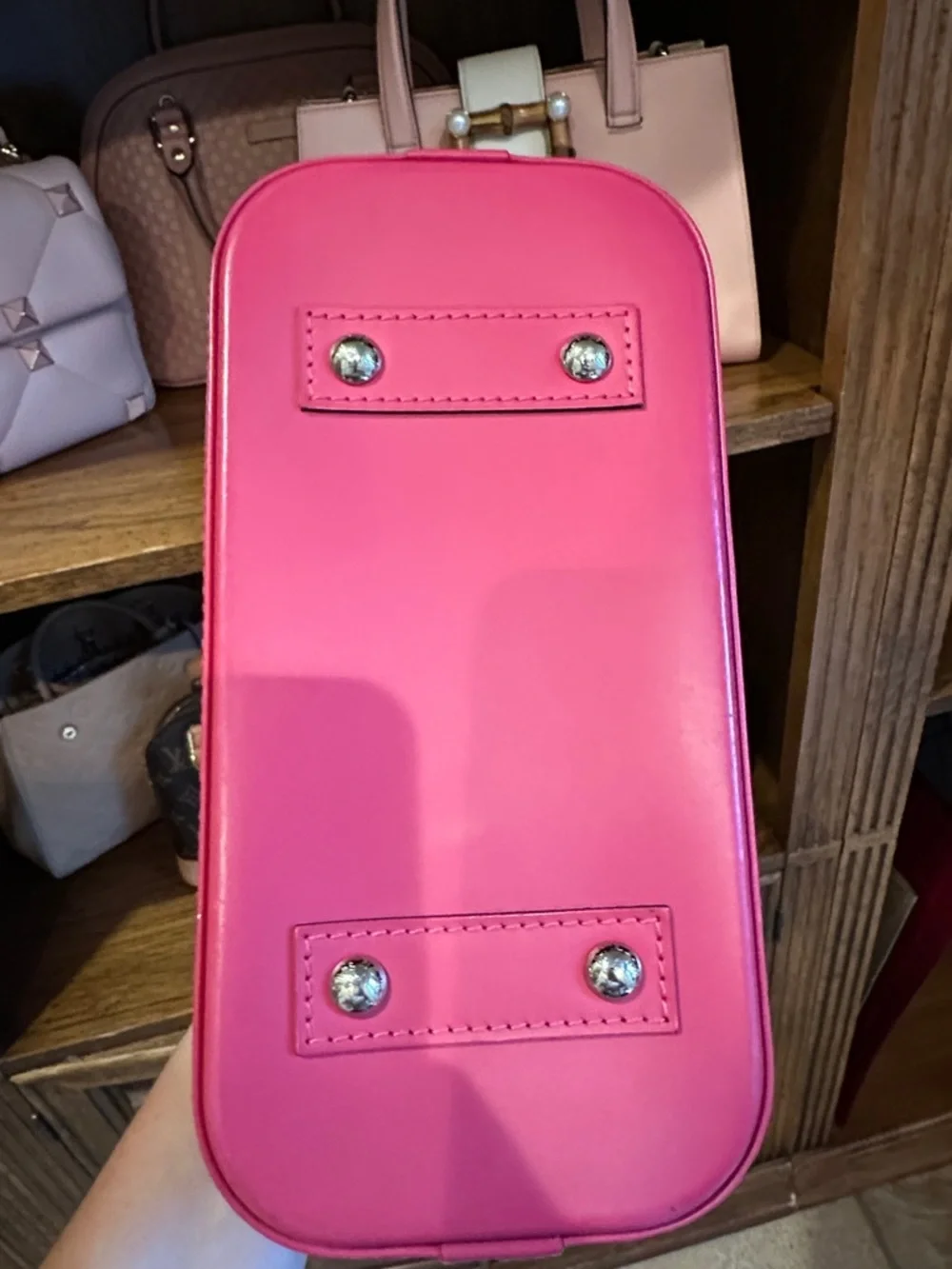 Louis Vuitton Pink Epi Alma BB Satchel